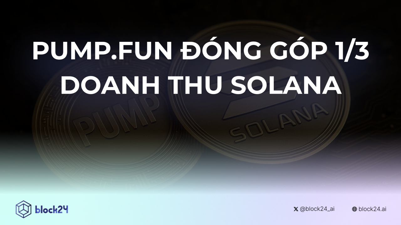Pump.fun Đóng Góp 1/3 Doanh Thu Solana