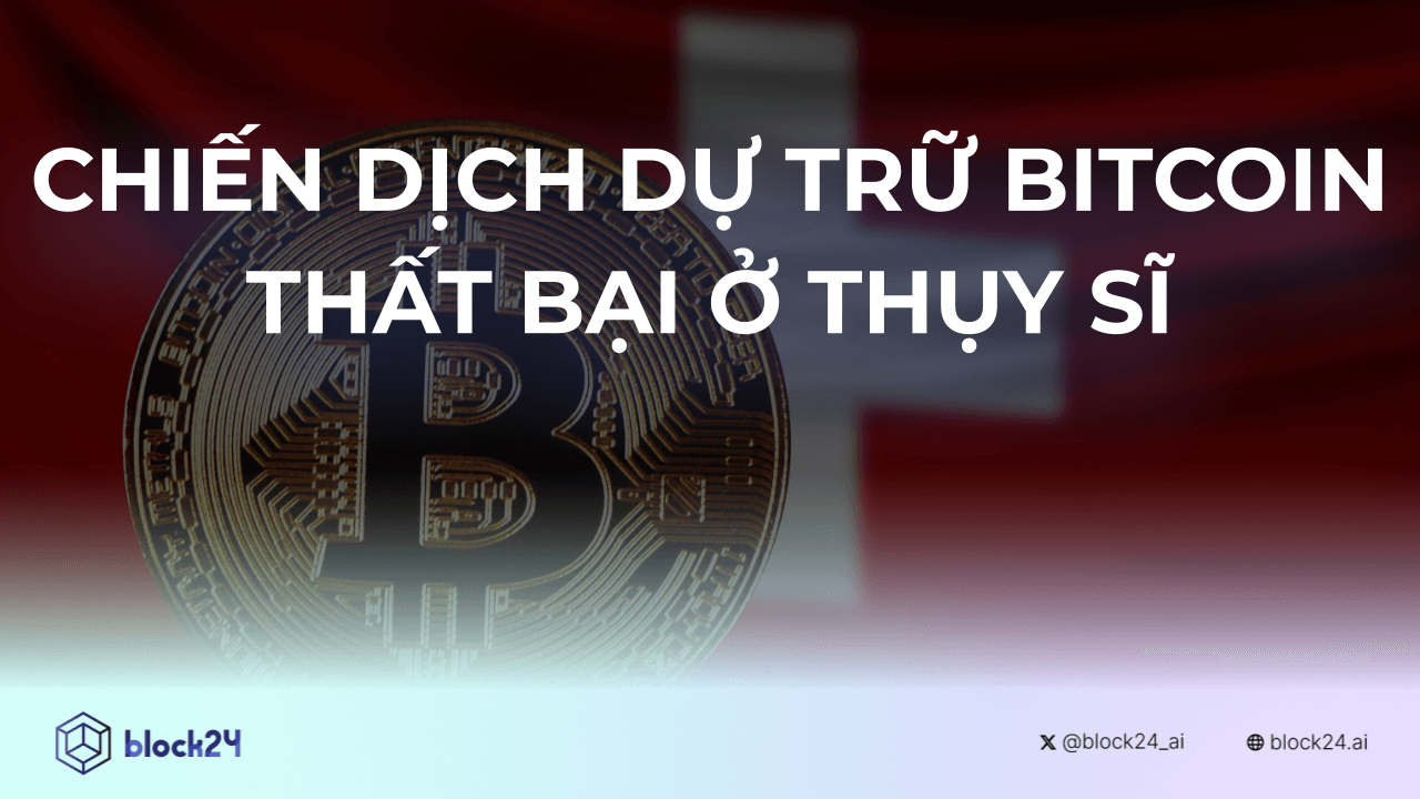 Bitcoin Thất Bại Trong Việc Bước Vào Kho Dự Trữ Quốc Gia Thụy Sĩ
