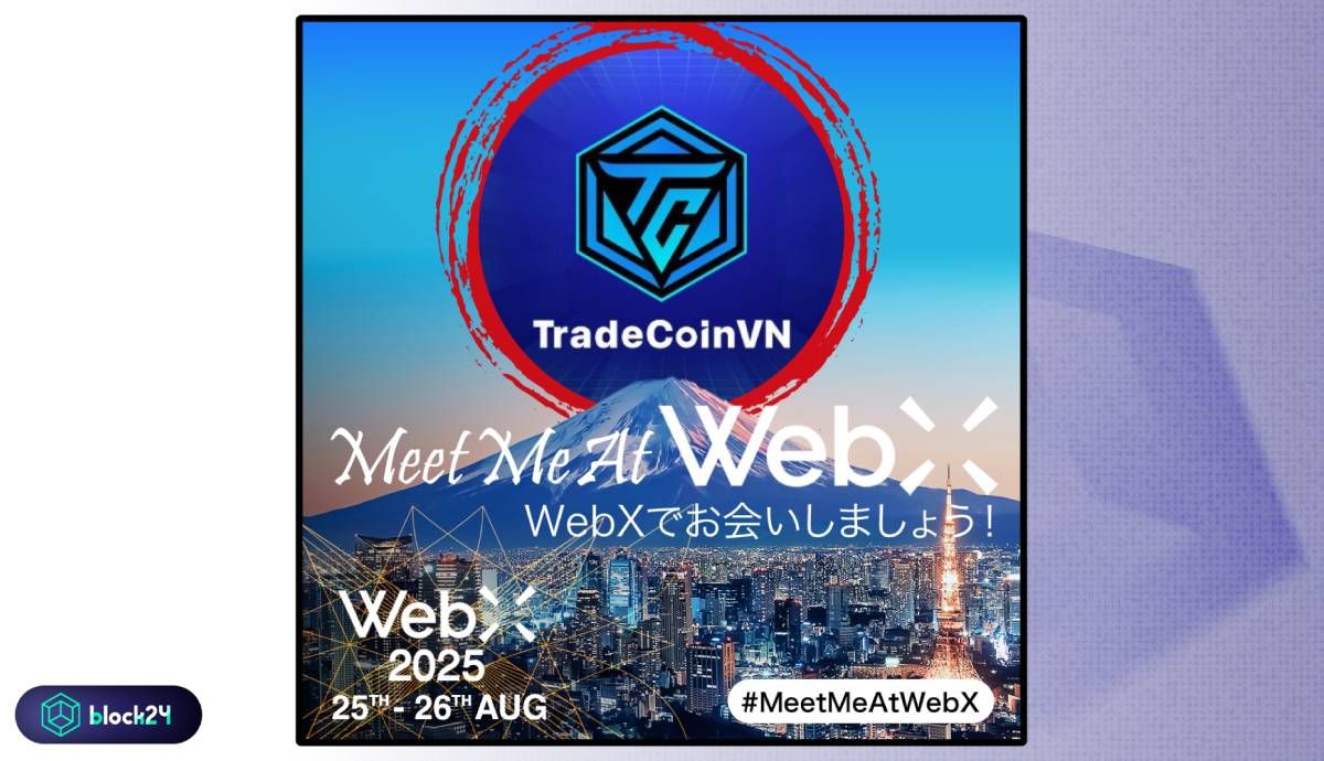 TradeCoinVN trở thành khách mời danh dự tại sự kiện WebX 2025