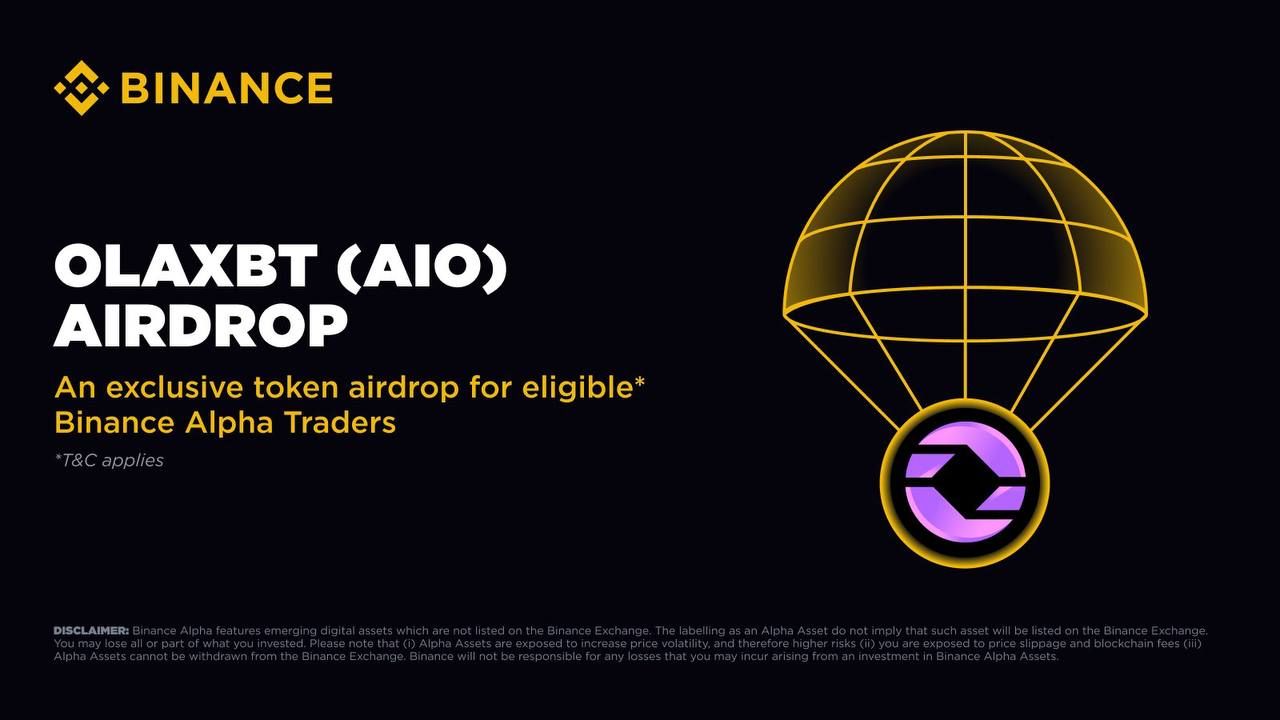 Binance Alpha công bố điều kiện nhận airdrop AIO ngày 2/8/2025