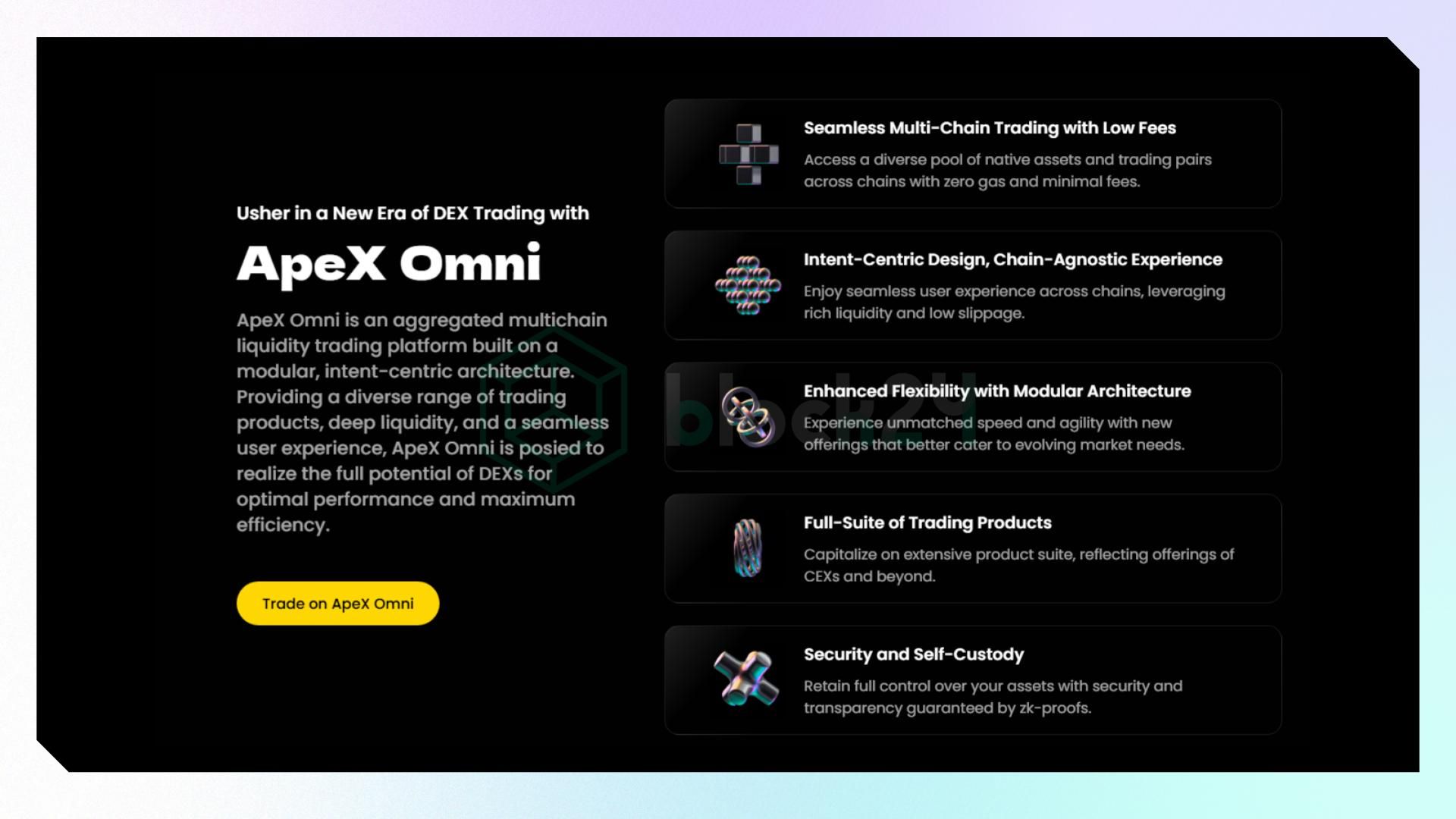 ApeX sở hữu những công nghệ tiên tiến