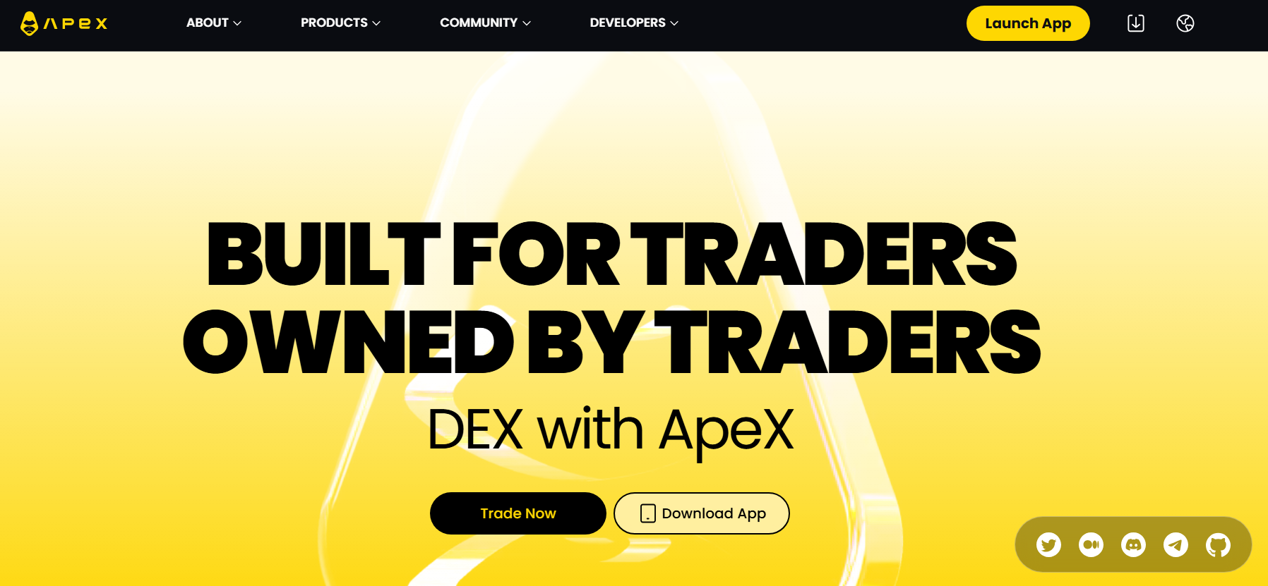 Trang chủ dự án ApeX