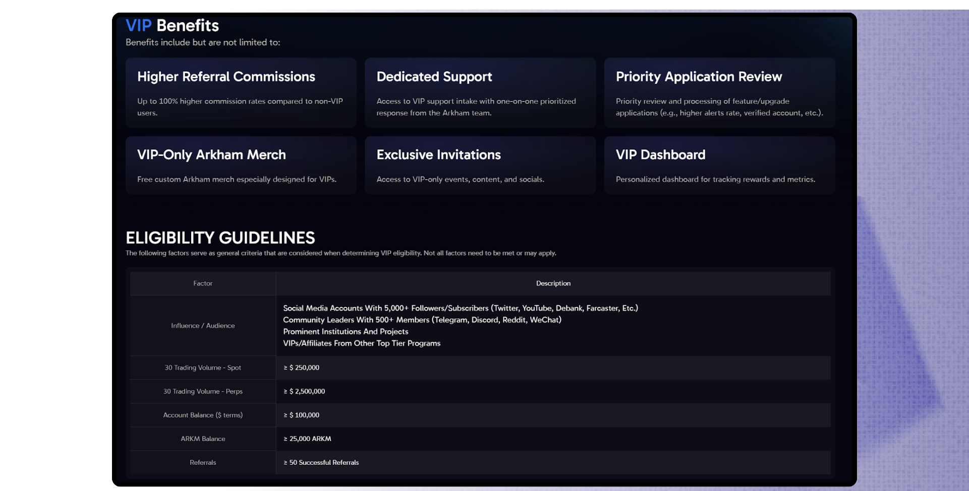 Chương trình VIP Arkham