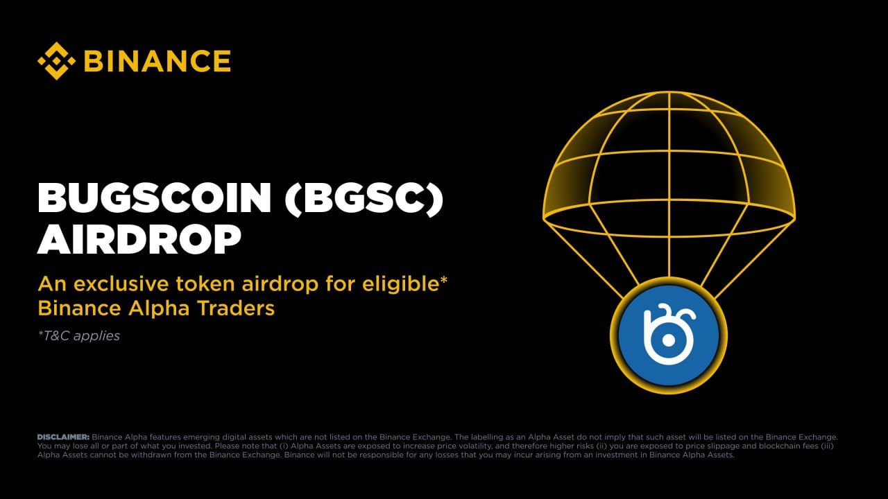 Binance sẽ airdrop BGSC (BugsCoin) vào ngày 1/7/2025!