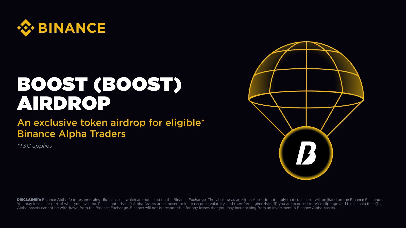 Binance Alpha sẽ niêm yết và airdrop token BOOST (Boost) vào ngày 5/9/2025 - nguồn: X (Twitter)