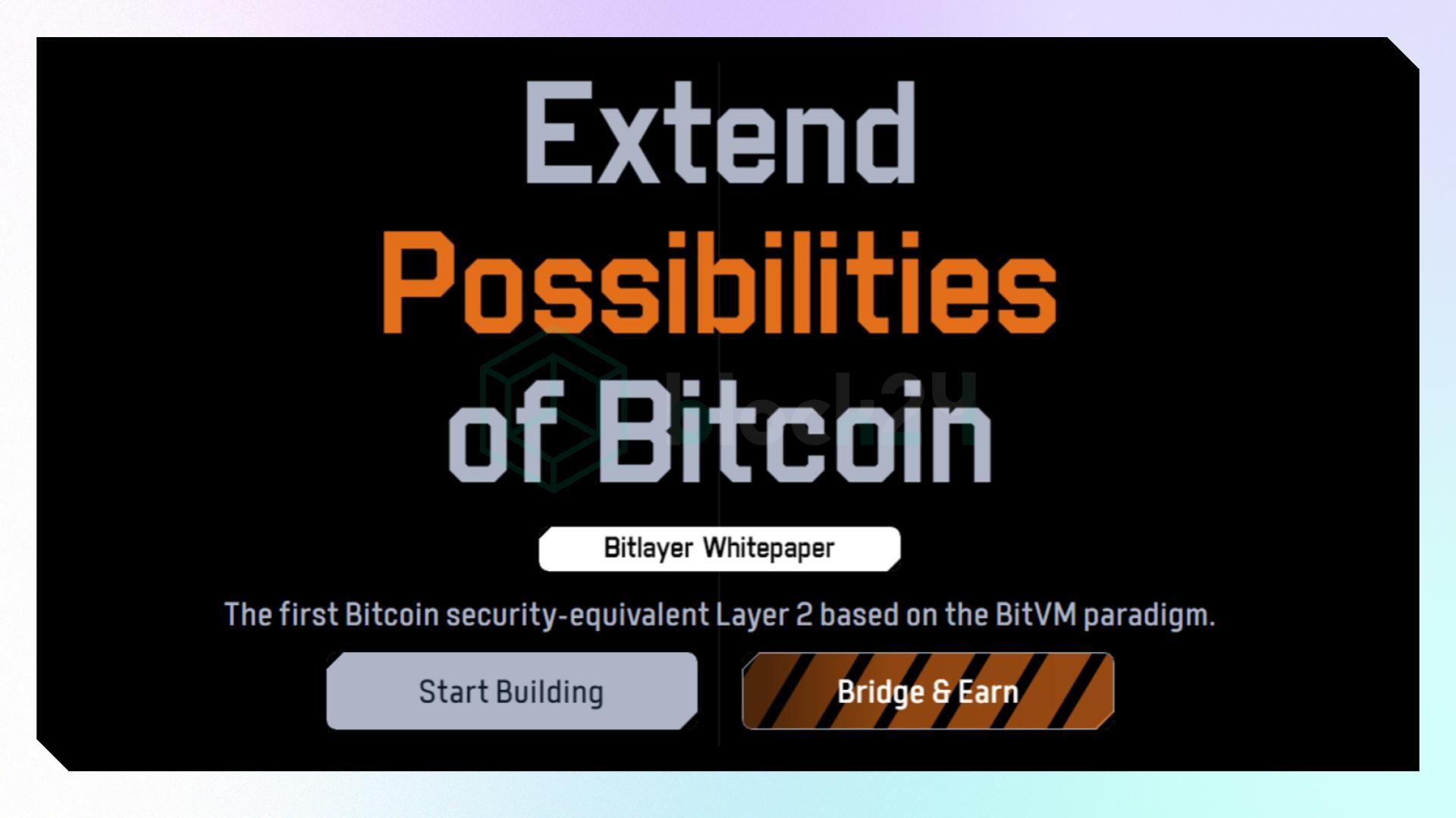 Bitcoin đang rất cần các L2 như Bitlayer