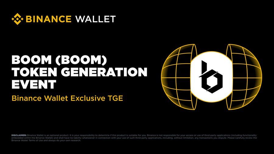 Binance Wallet khởi động sự kiện IDO số 29: Boom (BOOM)