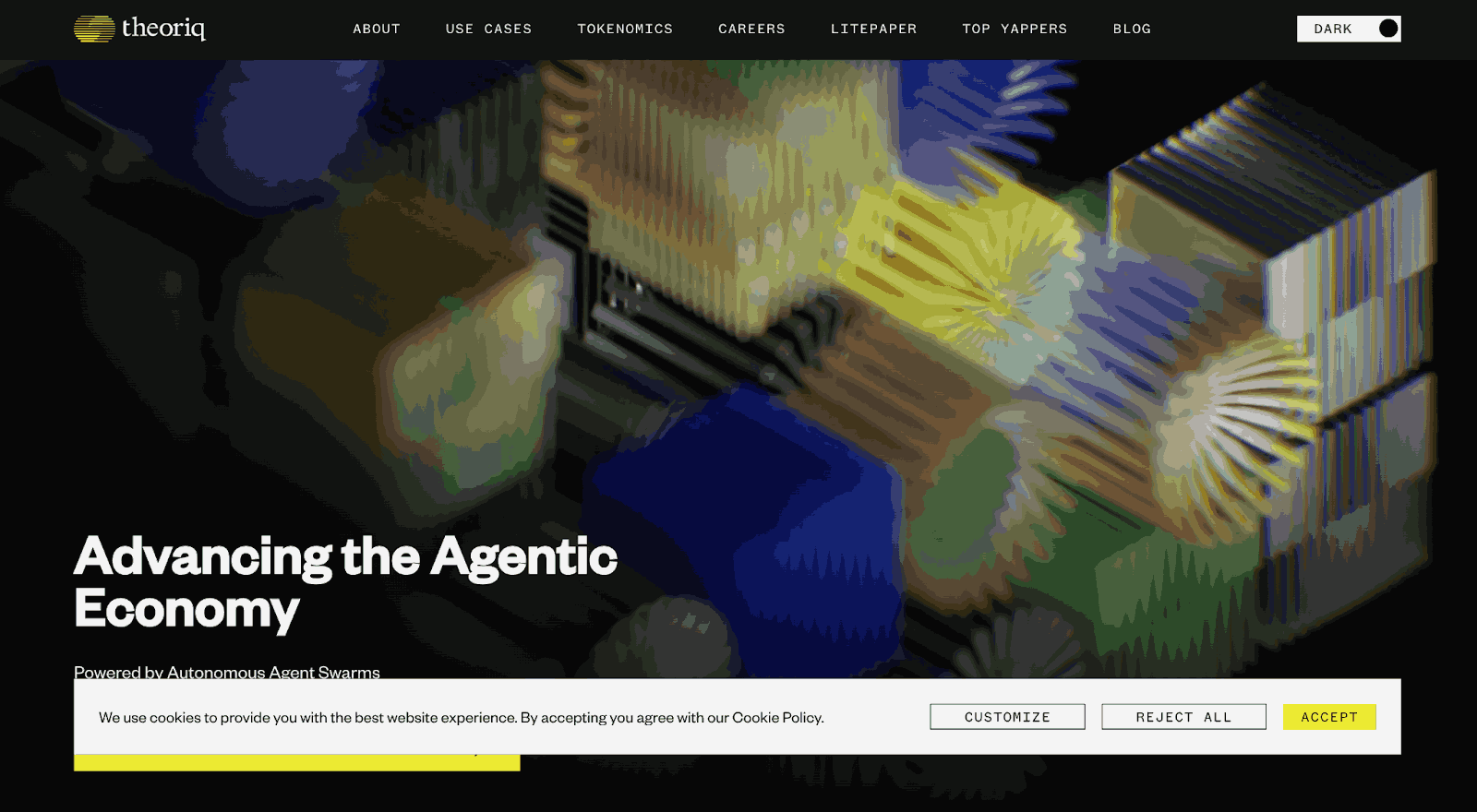 Trang chủ dự án Theoriq