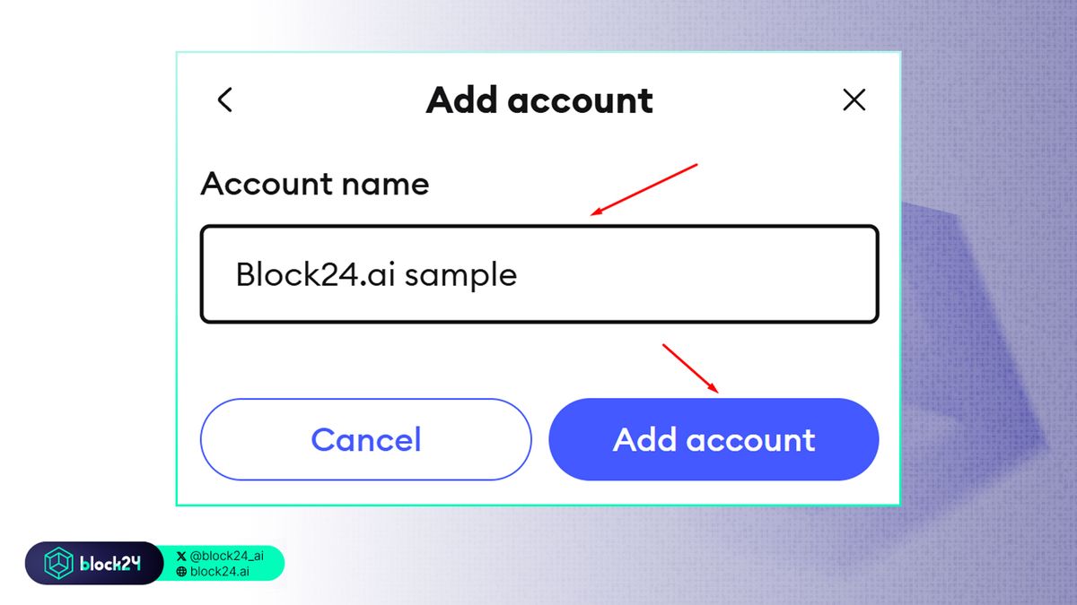 Tạo một account ví MetaMask mới