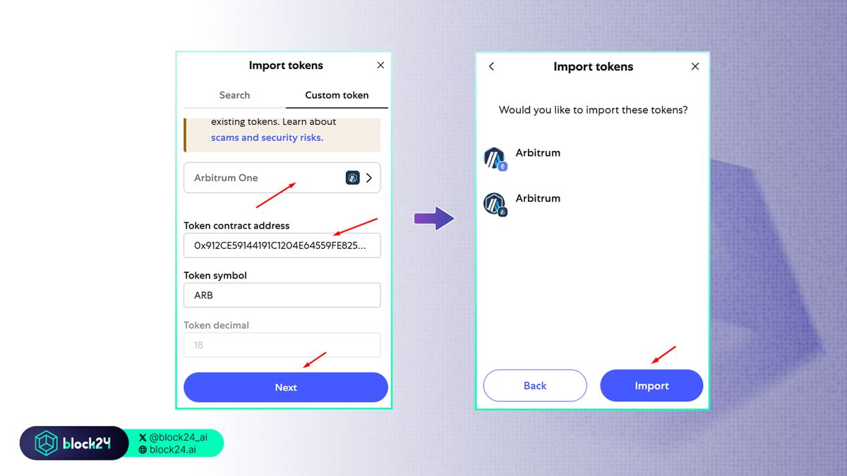 Các bước thêm token vào ví - 3