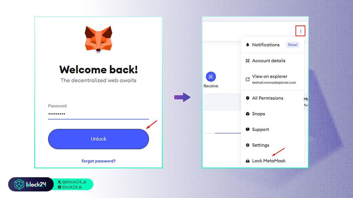 Đăng nhập và đăng xuất ví MetaMask trên điện thoại