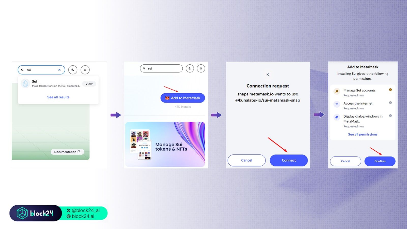 Các bước thêm ví Sui vào MetaMask - 1