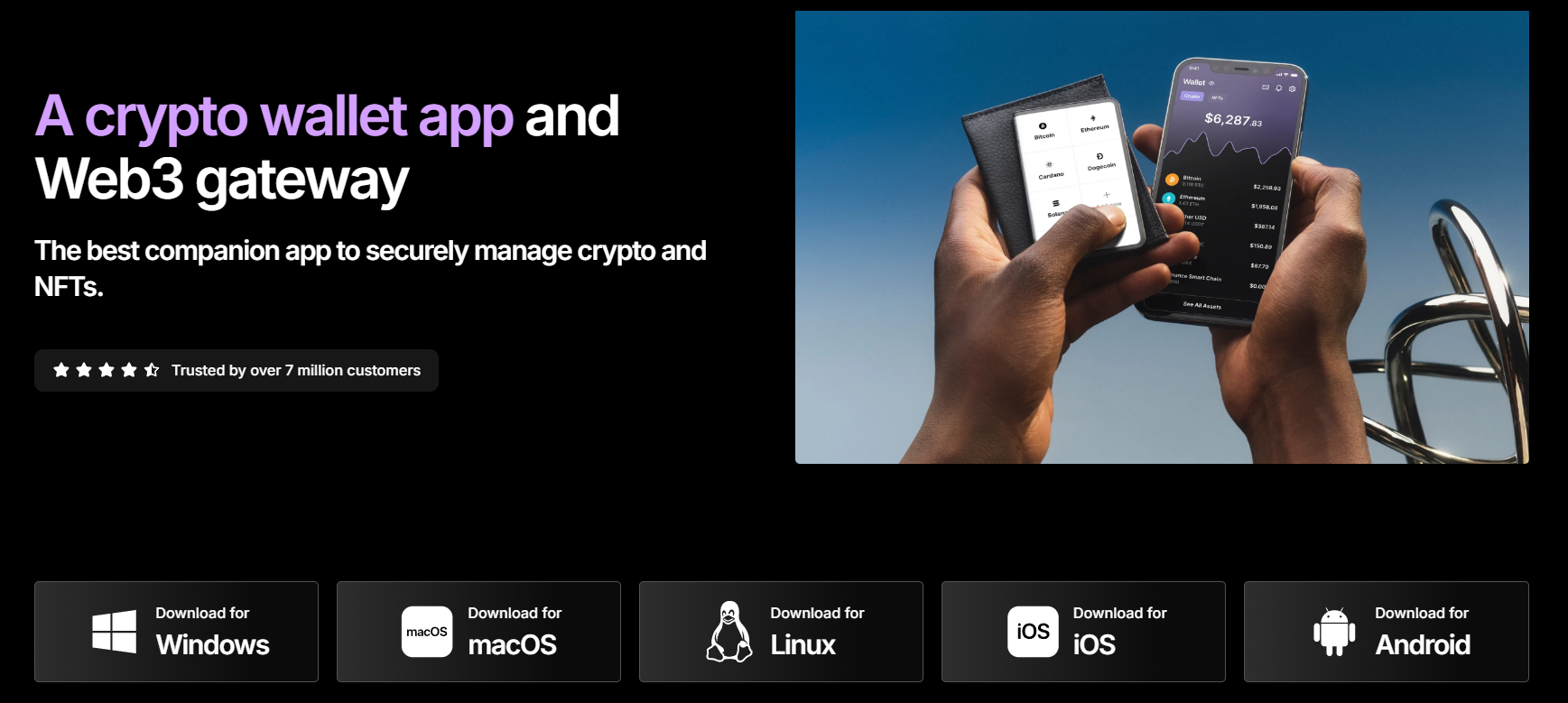 Chỉ tải phần mềm ví từ nguồn chính thức (ví dụ Ledger live của ví Ledger)