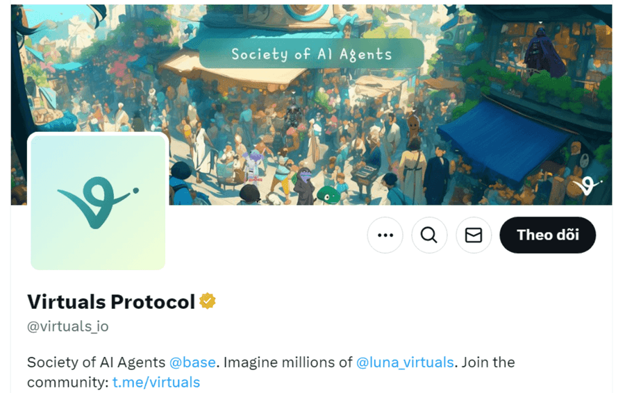 dự án crypto ai agent Virtuals Protocol