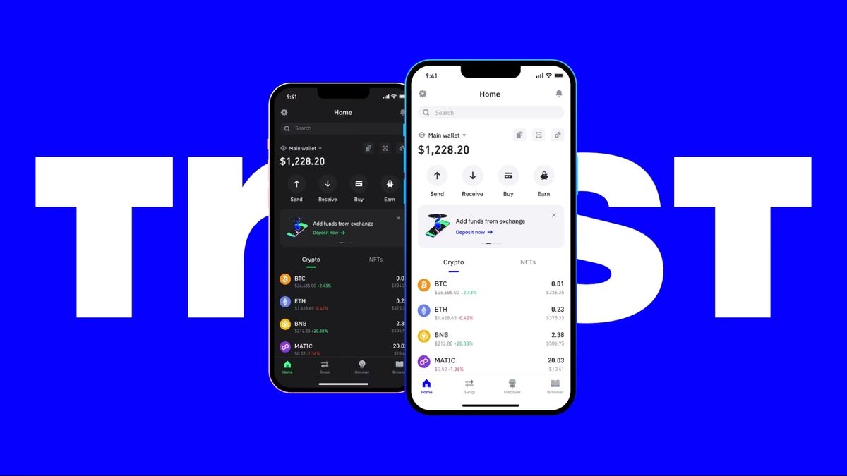 Giao diện Trust Wallet