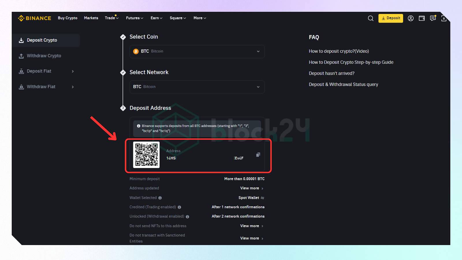 Địa chỉ ví Binance