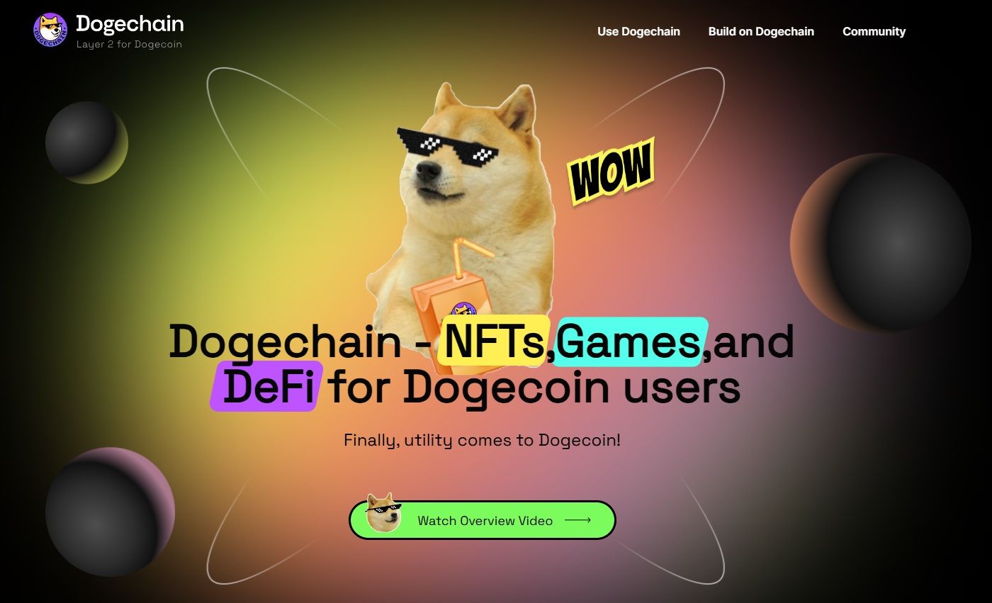 Giao diện Website dự án Dogechain