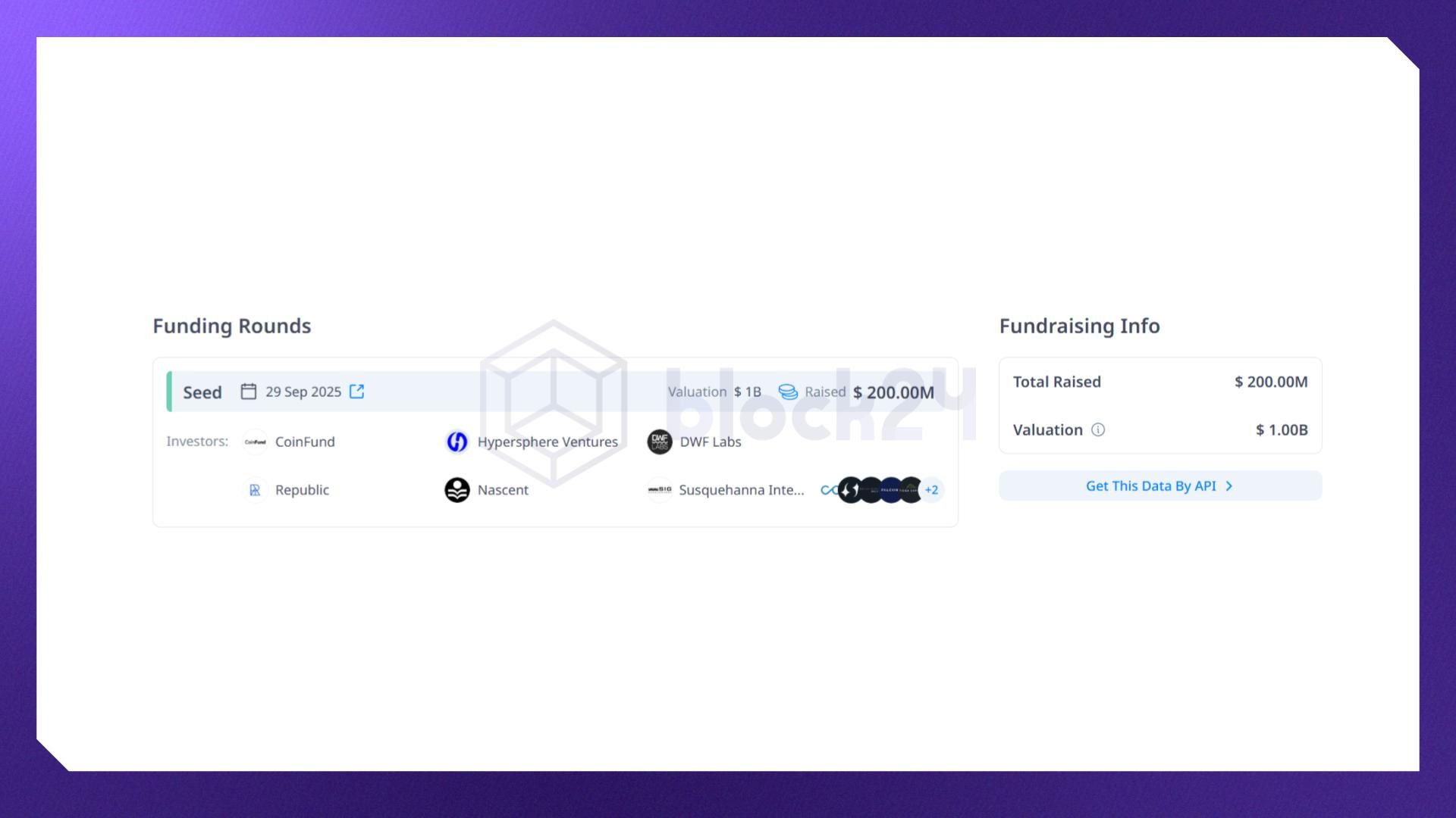Thông tin vòng gọi vốn seed của Flying Tulip (Nguồn: cryptorank.io)