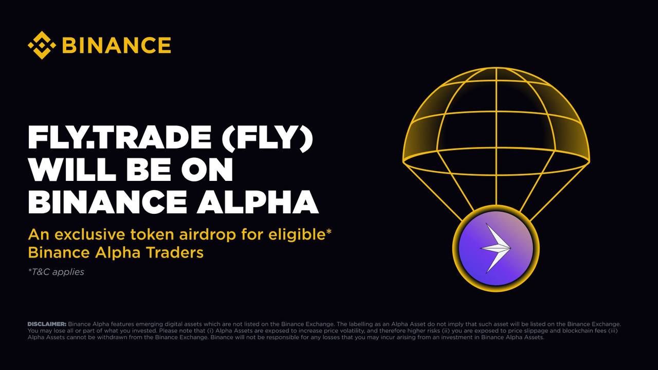 Binance Alpha sẽ airdrop token FLY vào ngày 6/6/2025!