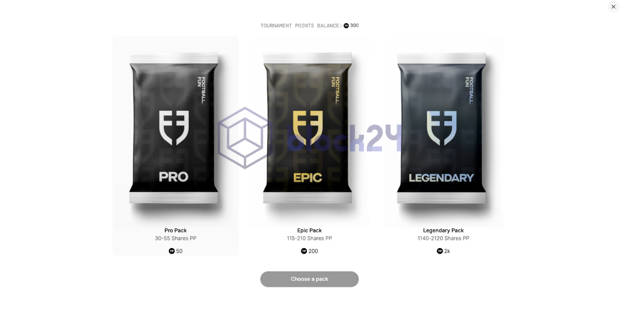 Các Pack được mua bằng TP