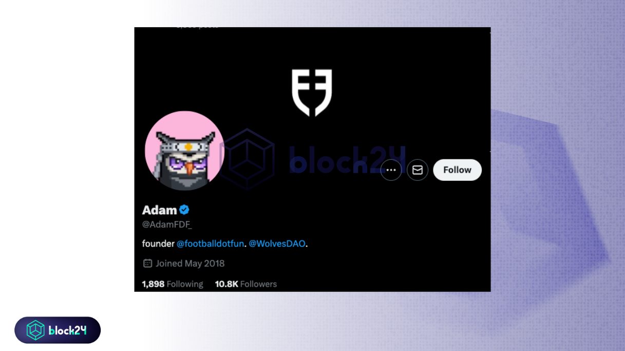 Adam - Founder & CEO của Football.Fun