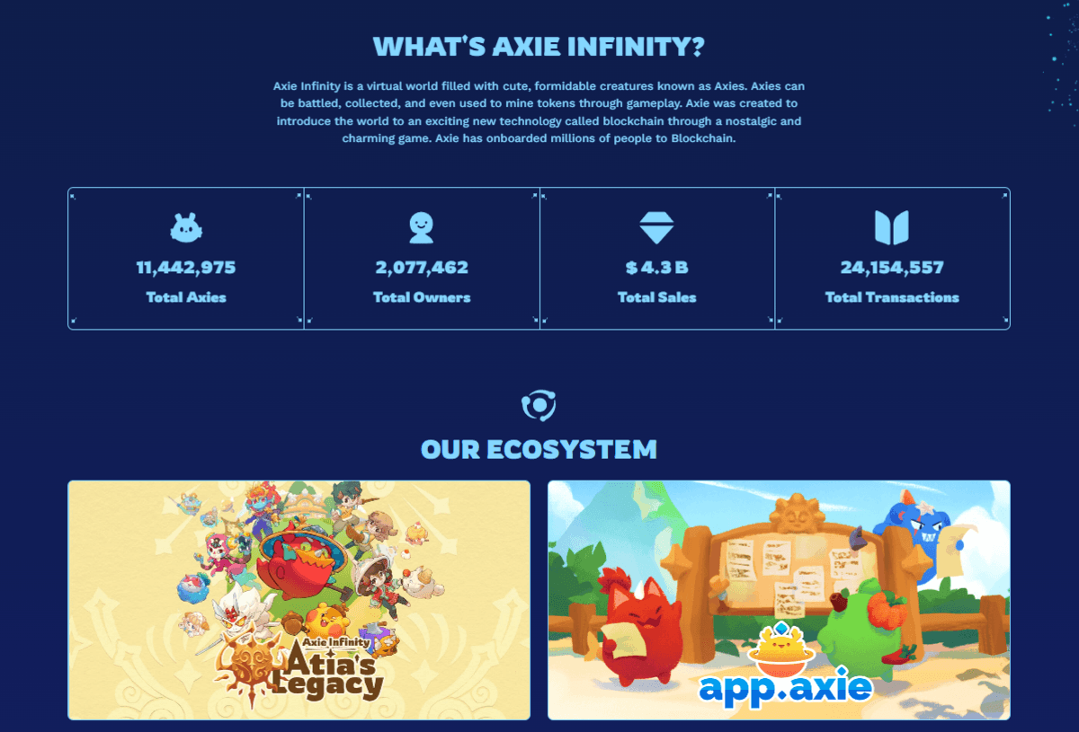 Axie Infinity - game nft P2E
