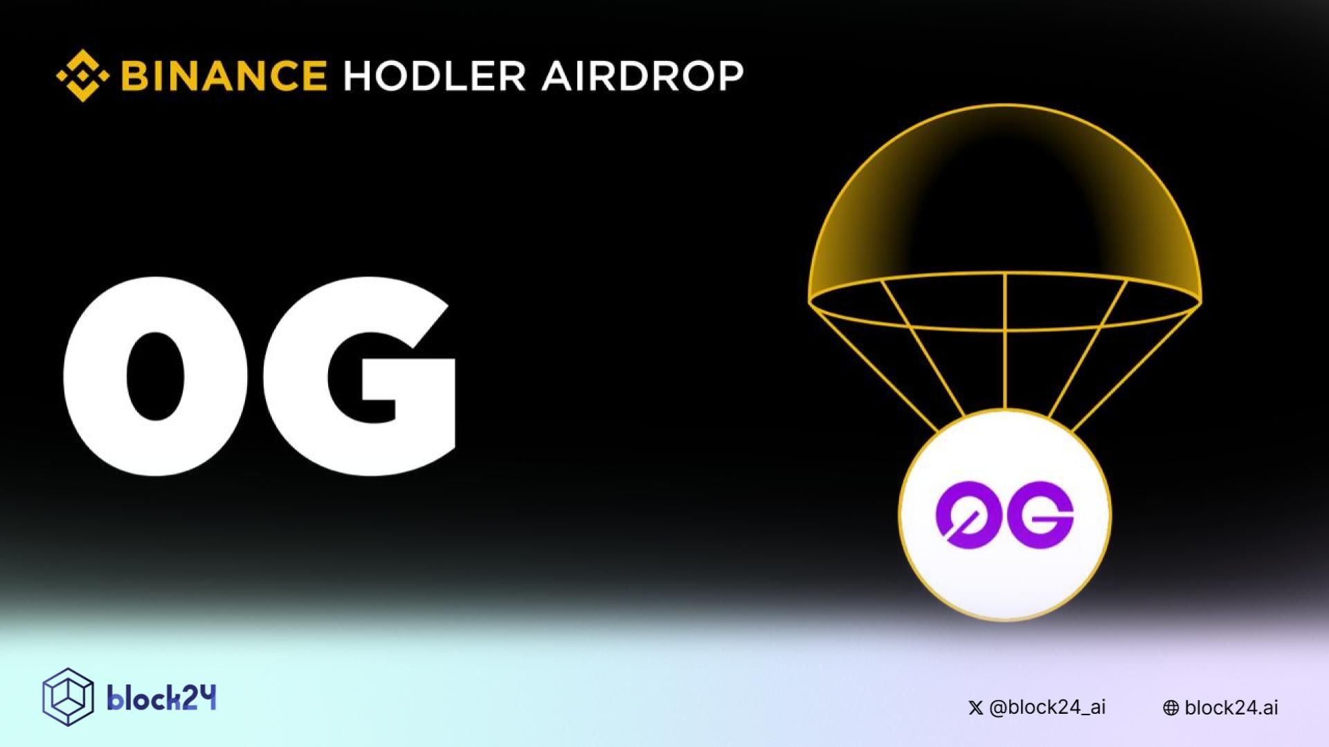 Binance sẽ niêm yết 0G - dự án HODLer Airdrops số 42