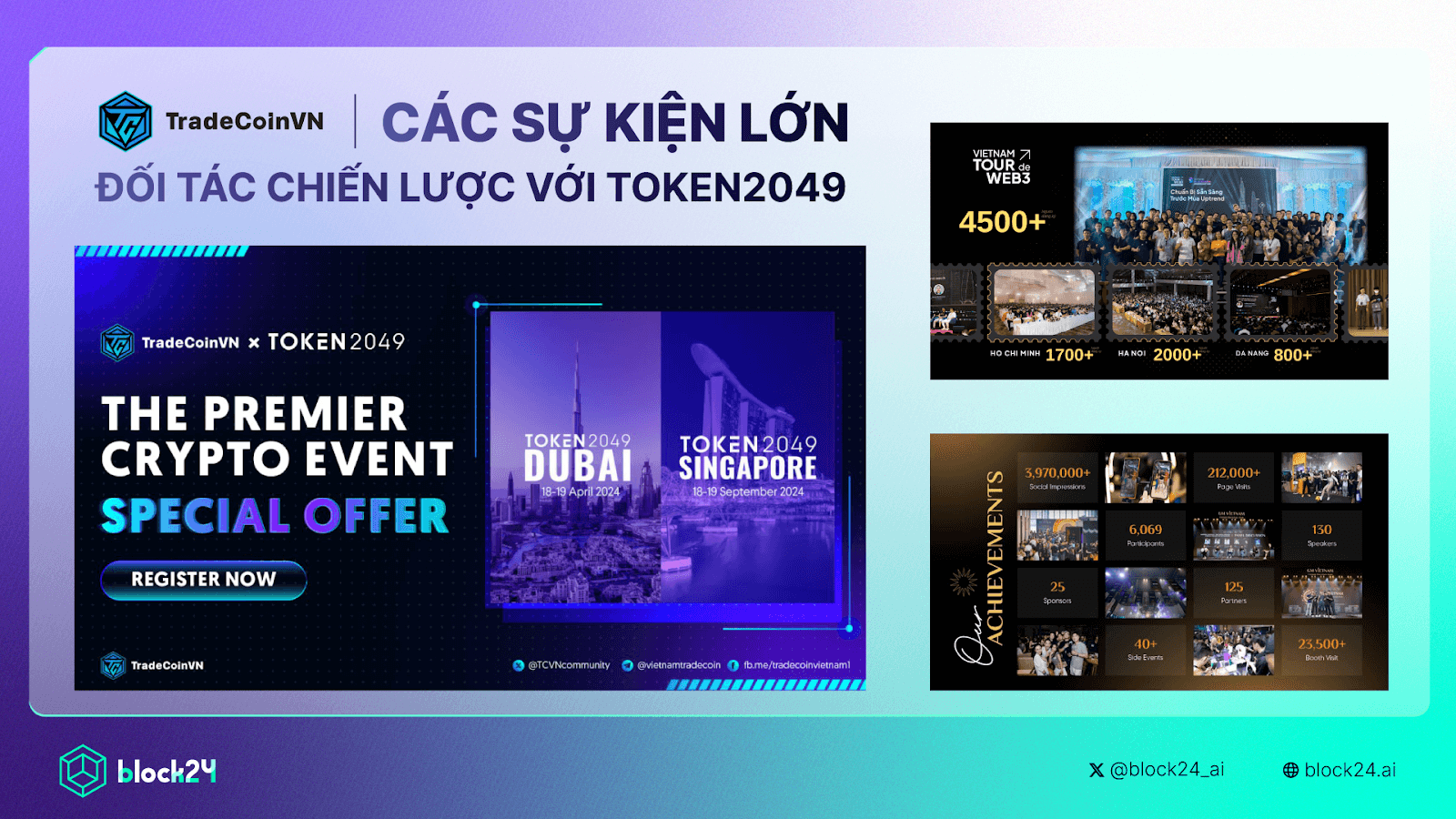 TCVN & Block24 đồng tổ chức hàng loạt event Blockchain quy mô lớn