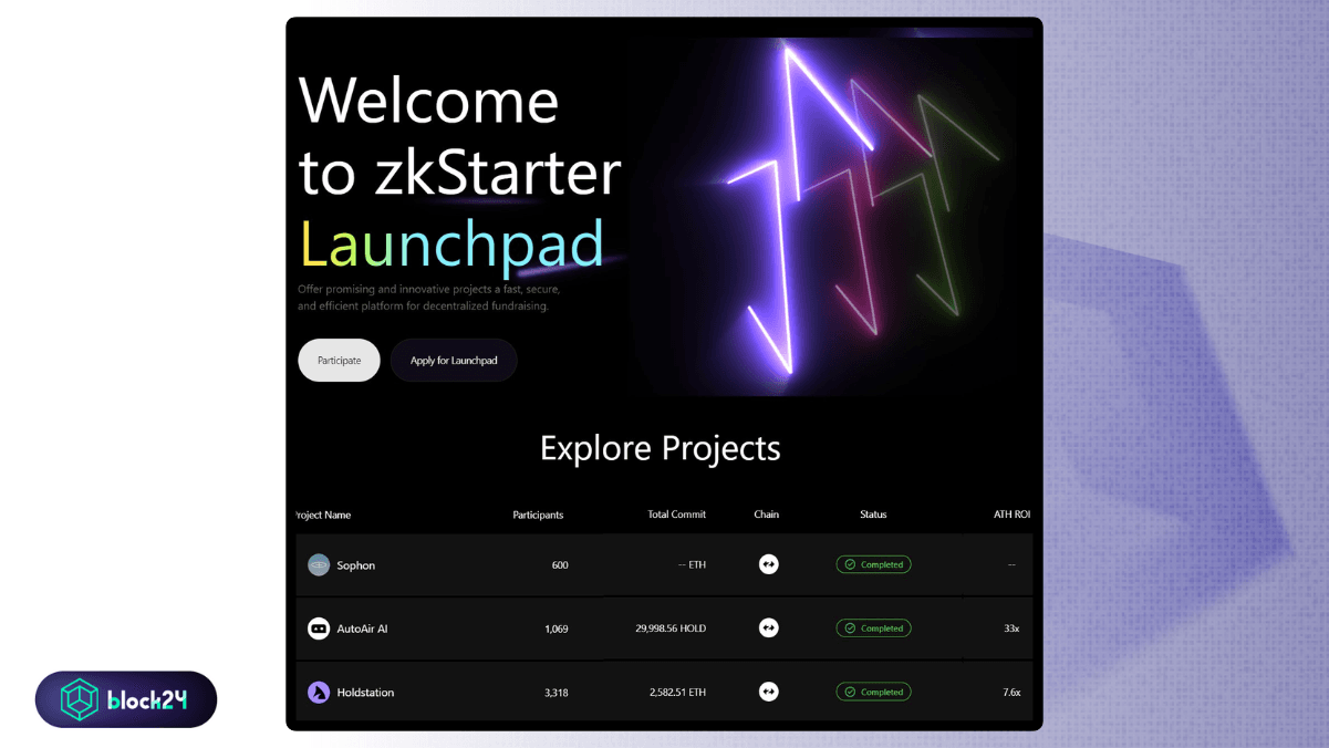 Token $HOLD là đợt mở bán đầu tiên trên zkSTARTER