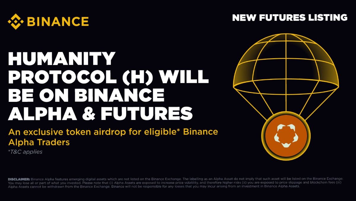 Humanity Protocol (H) niêm yết Binance Alpha & Futures ngày 25/06/2025