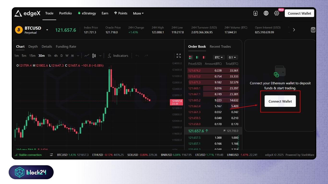 Chọn Connect Wallet