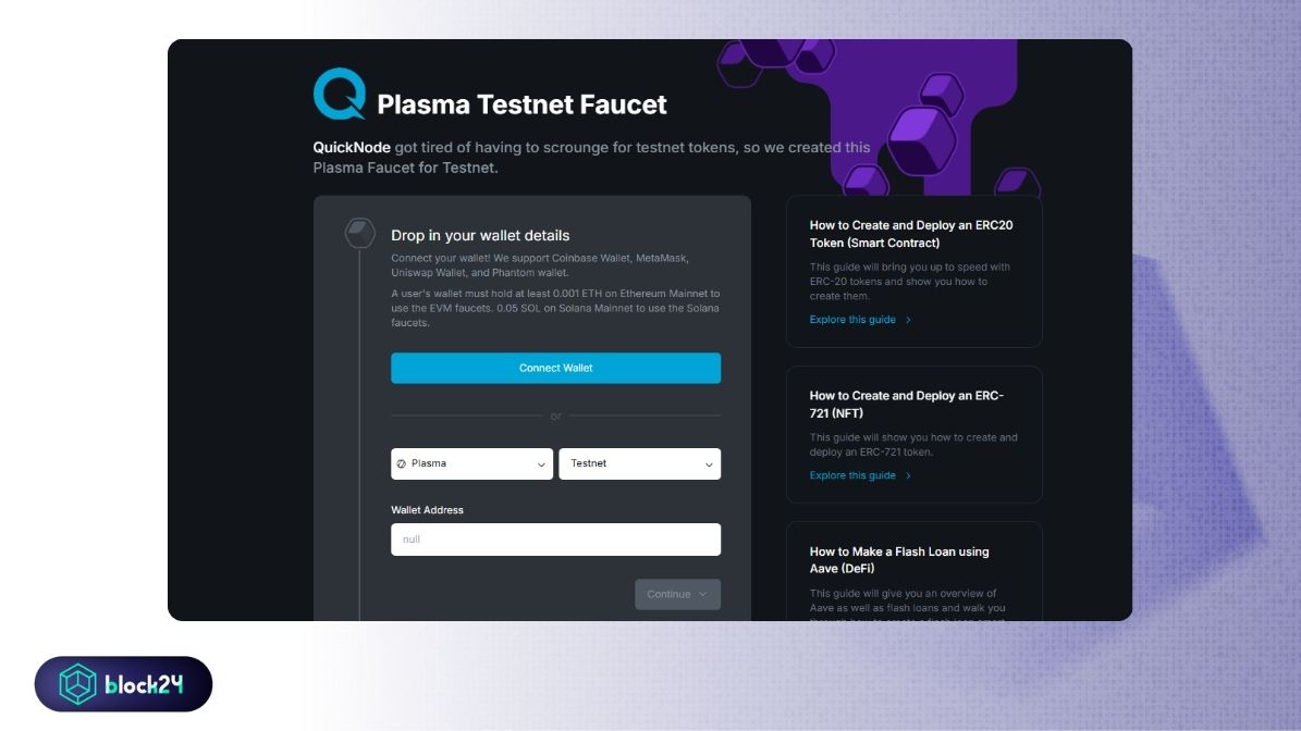 Điều kiện faucet của Quicknode