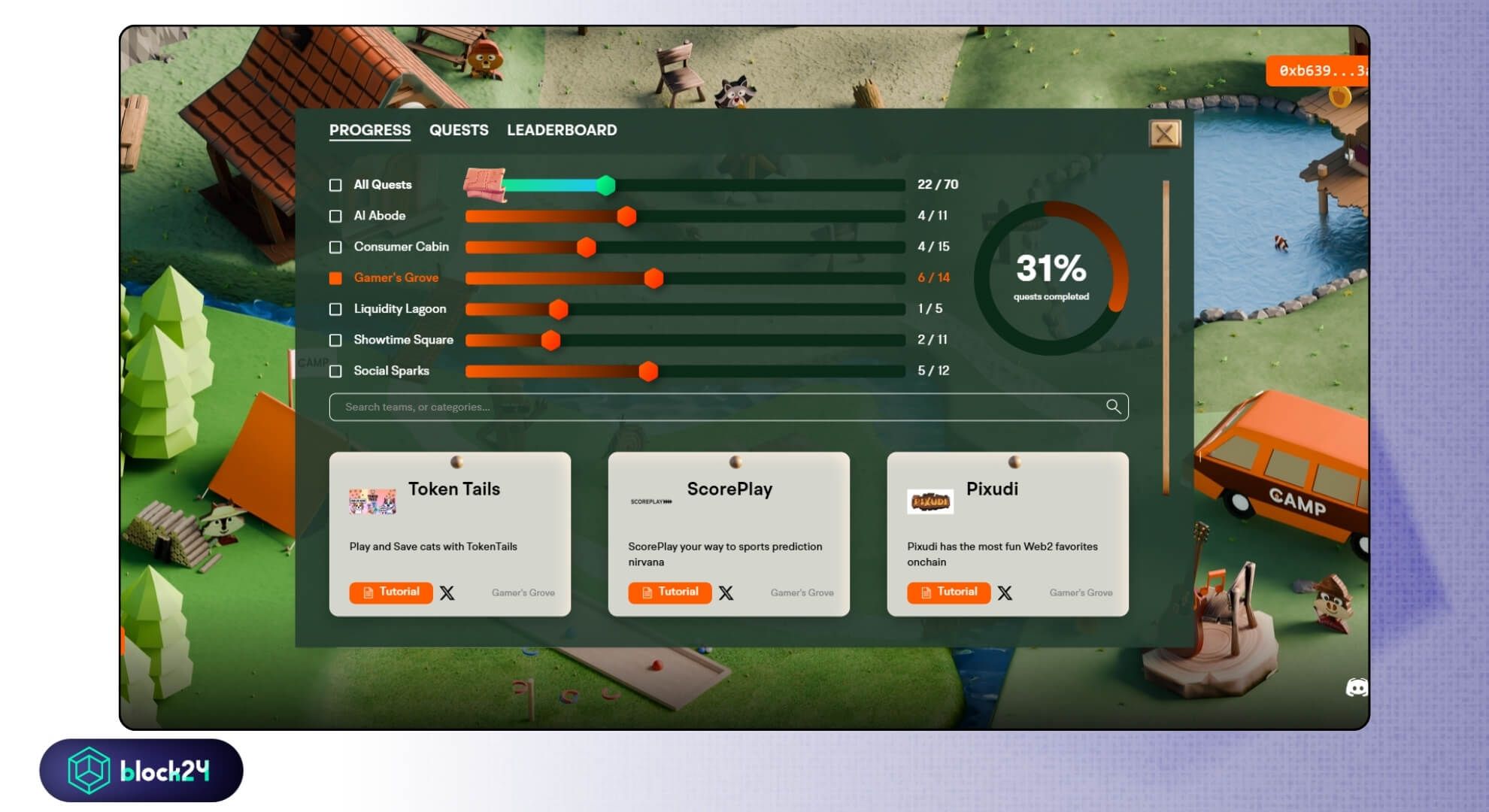 Nhiệm vụ Gamer’s Grove