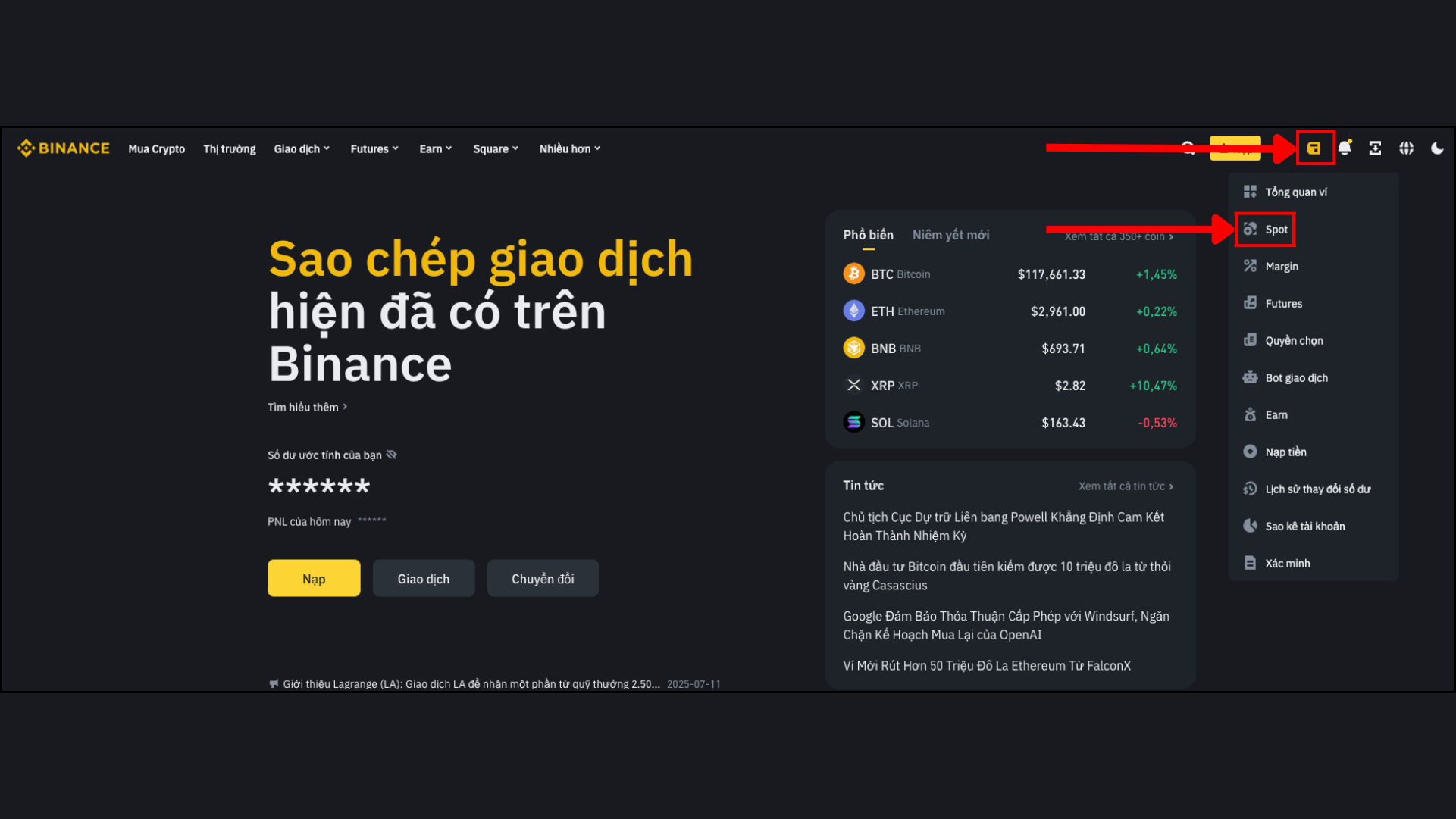 sử dụng dApp Linea