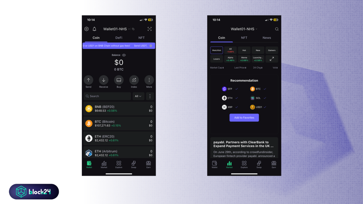 Cài đặt Face ID cho SafePal