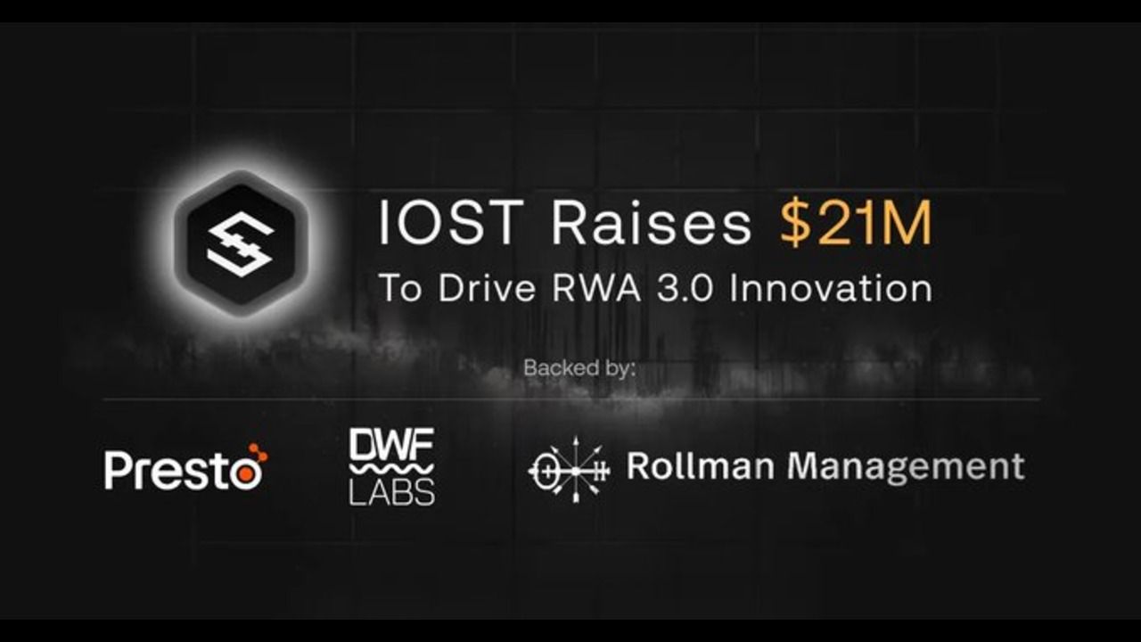 IOST tăng 20% sau tin huy động được 21 triệu USD từ DWF Labs! 
