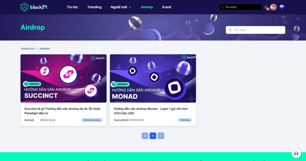 Các bài hướng dẫn chi tiết cách để kiếm tiền từ airdrop