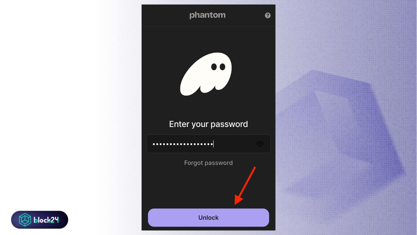Chọn Unlock