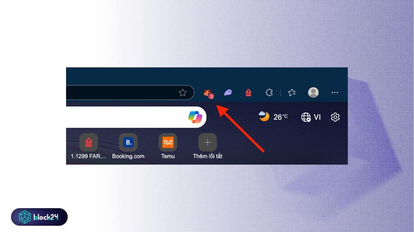 Mở ví MetaMask