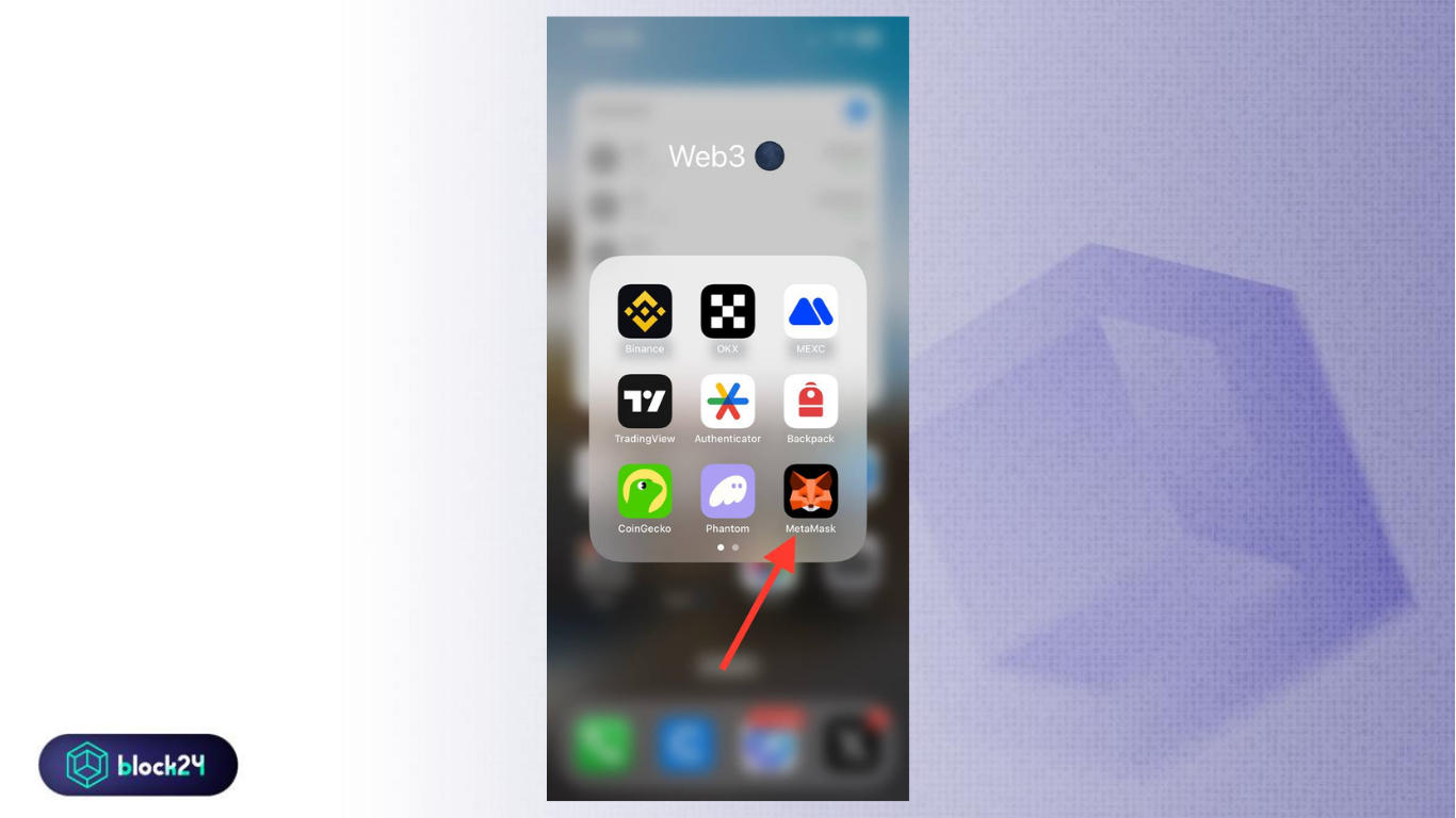 Mở ví MetaMask