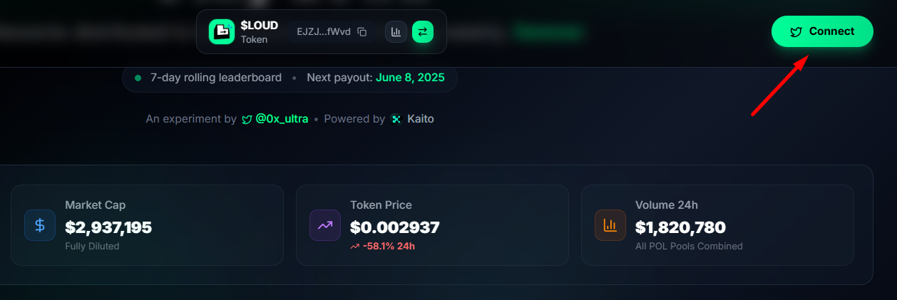 Connect ví trên stayloud.io
