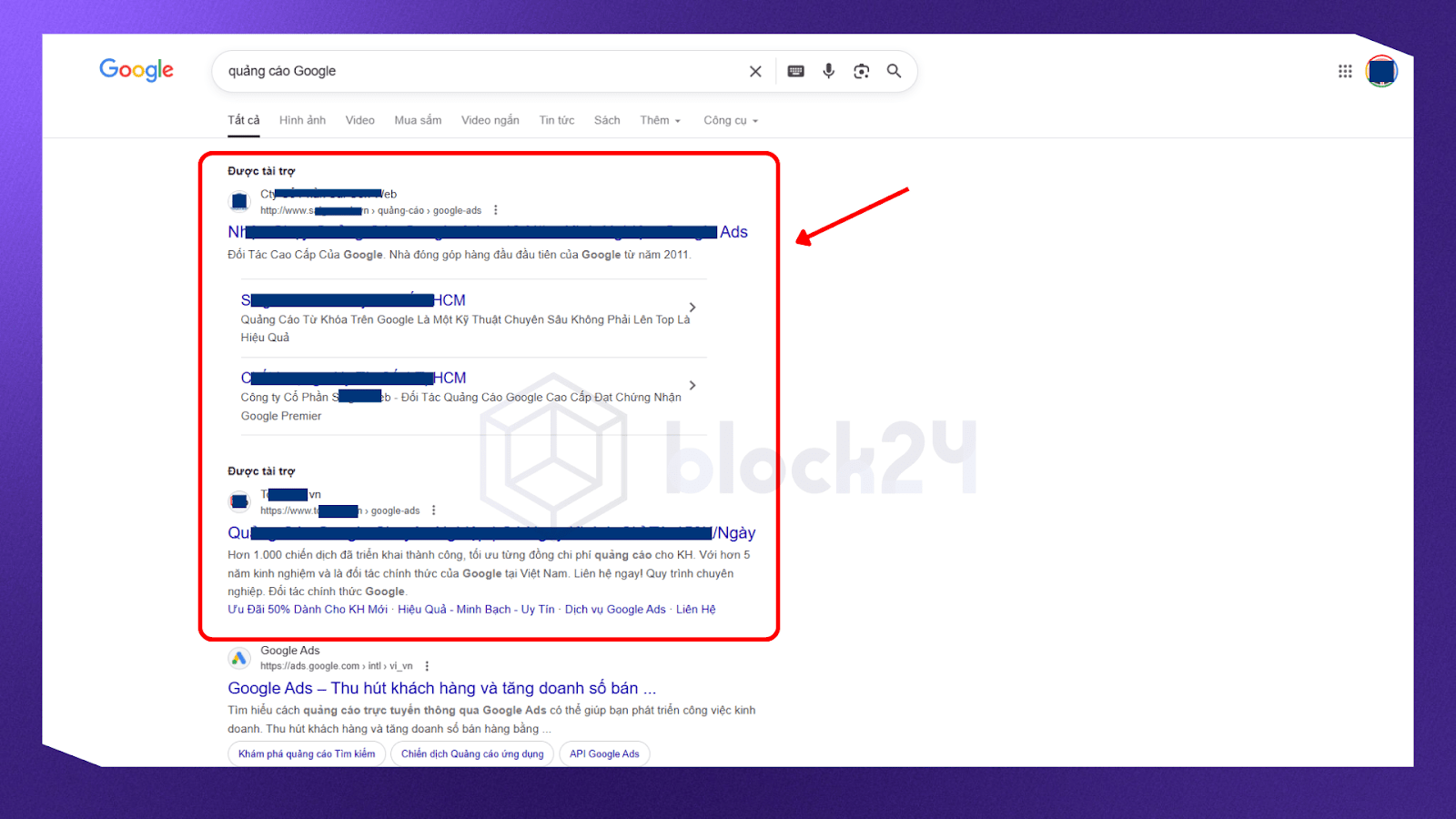 Quảng cáo là nguồn doanh thu ổn định của Google Search