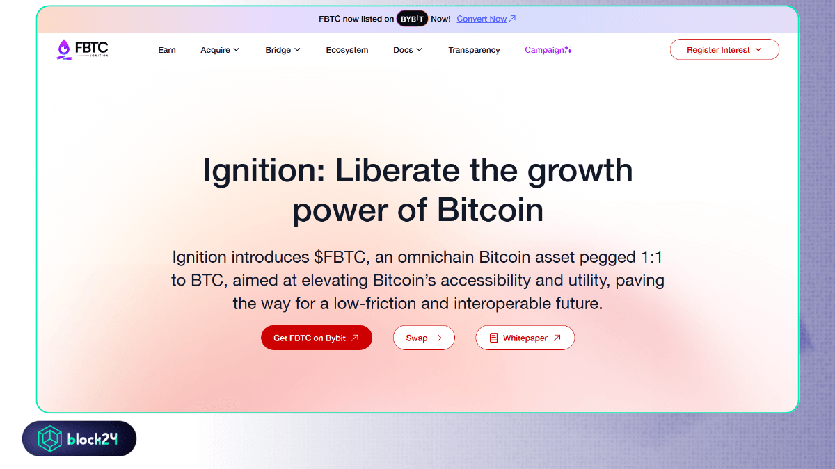 FBTC, giao thức thúc đẩy tính thanh khoản cho Bitcoin
