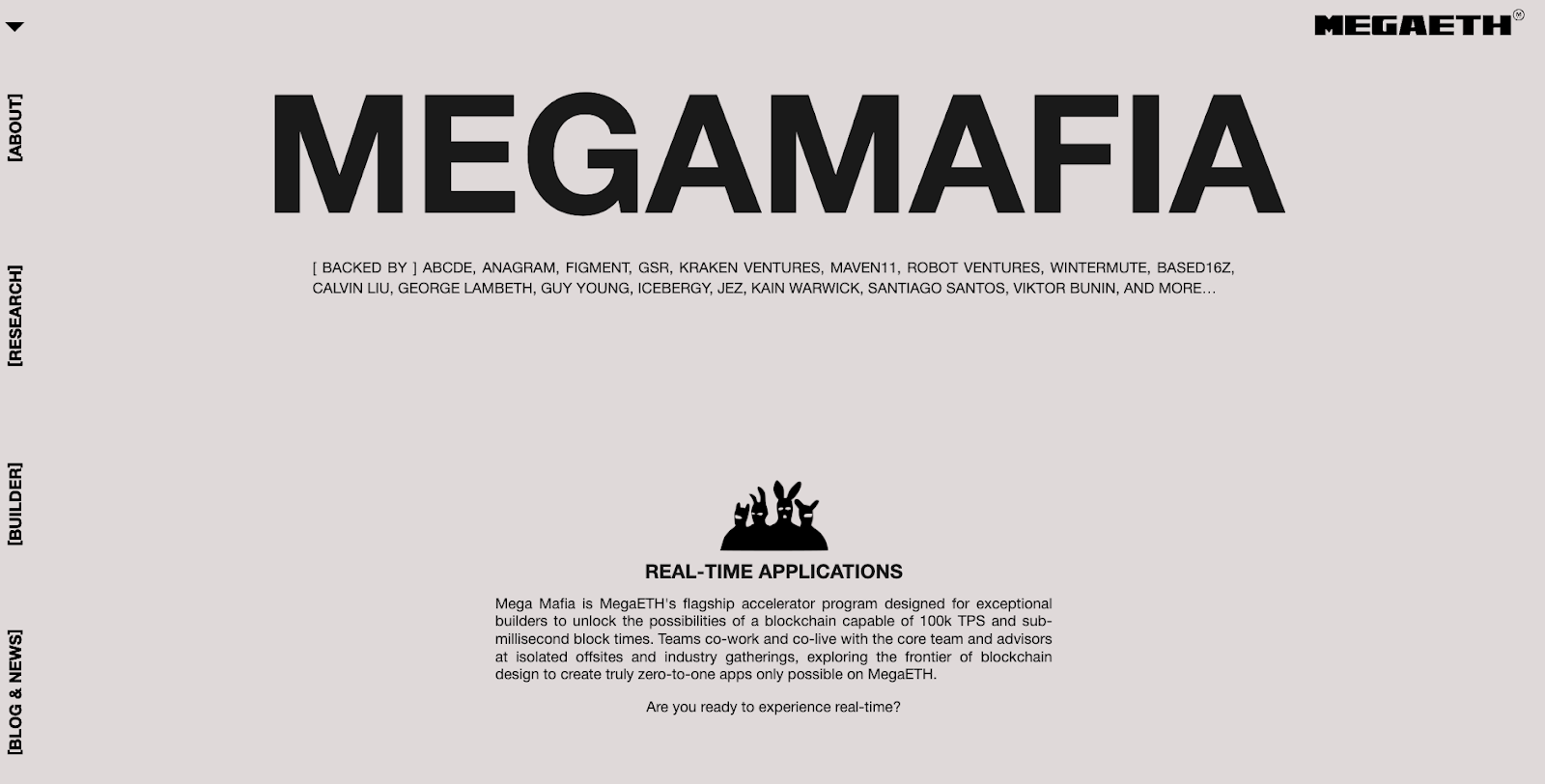 MegaETH gọi builder của dự án là MegaMafia