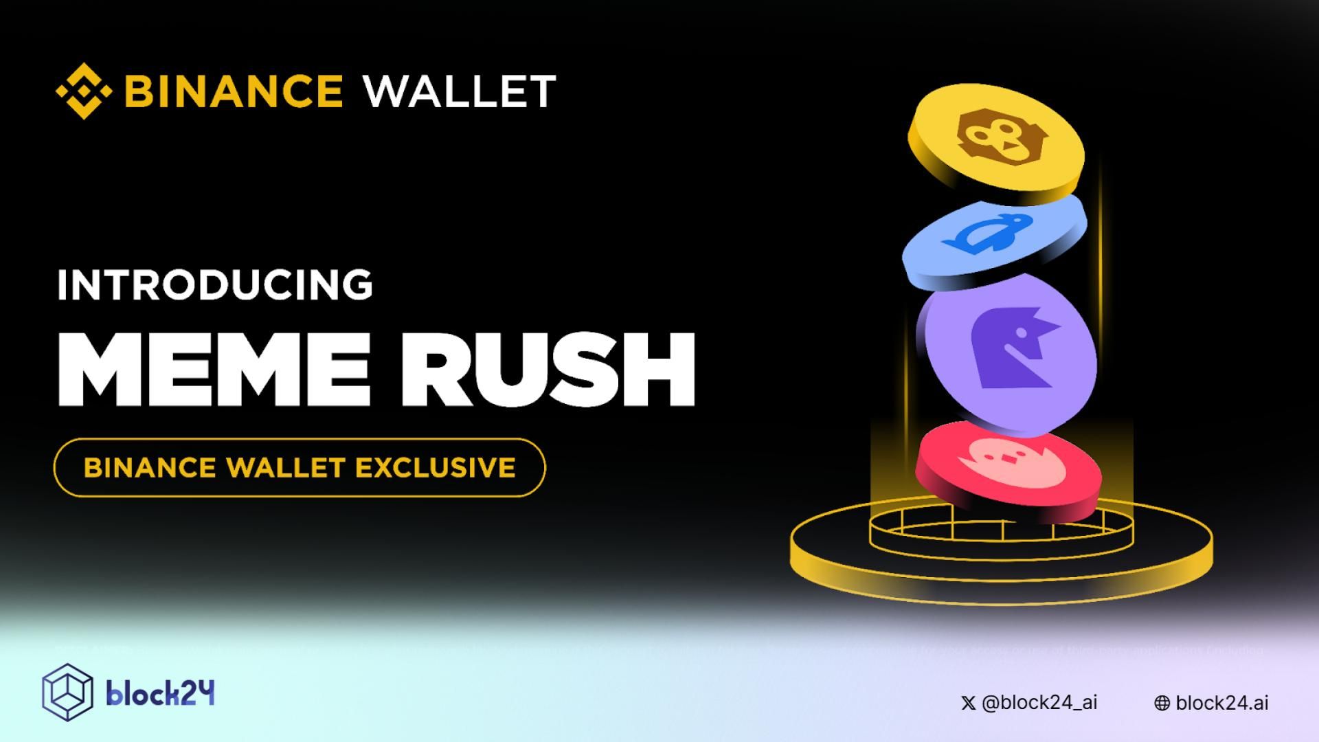 Binance Wallet ra mắt Meme Rush - nền tảng dành riêng cho Memecoin