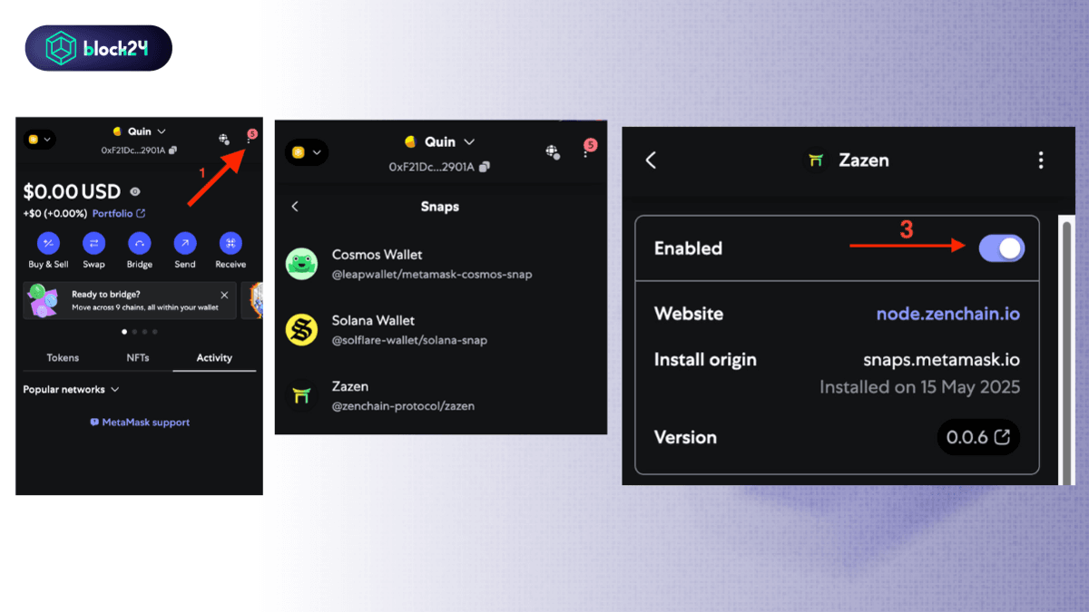 Các bước Disable Snaps
