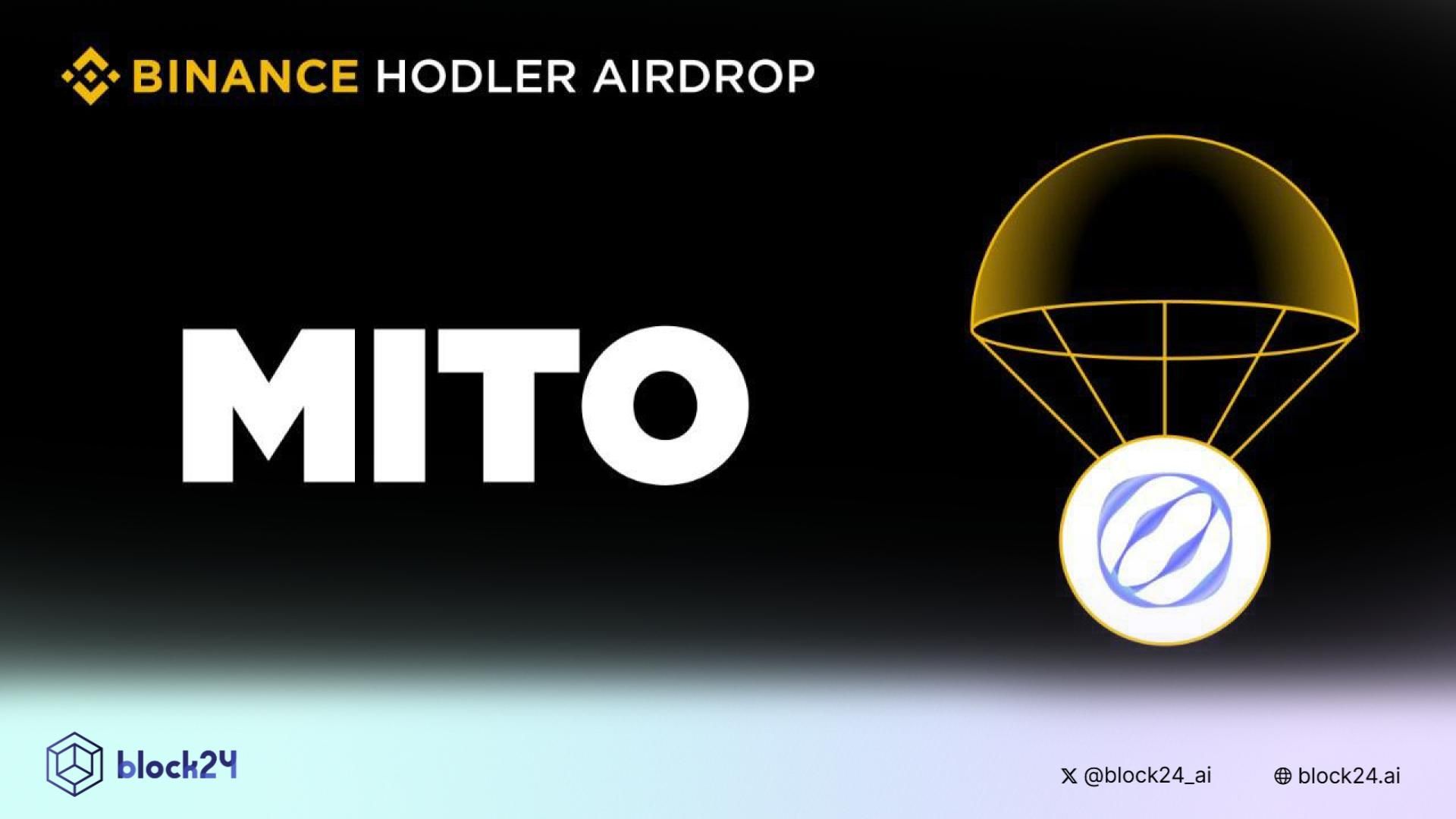 Binance sẽ niêm yết MITO (Mitosis) - dự án số 34 trên HODLer Airdrops!
