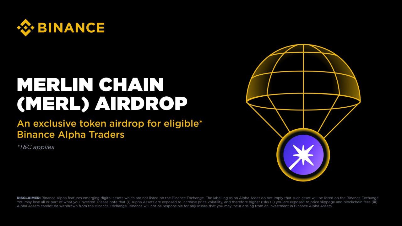 Binance Alpha lại airdrop 1000 MERL cho người dùng kể từ 20/5/2025!
