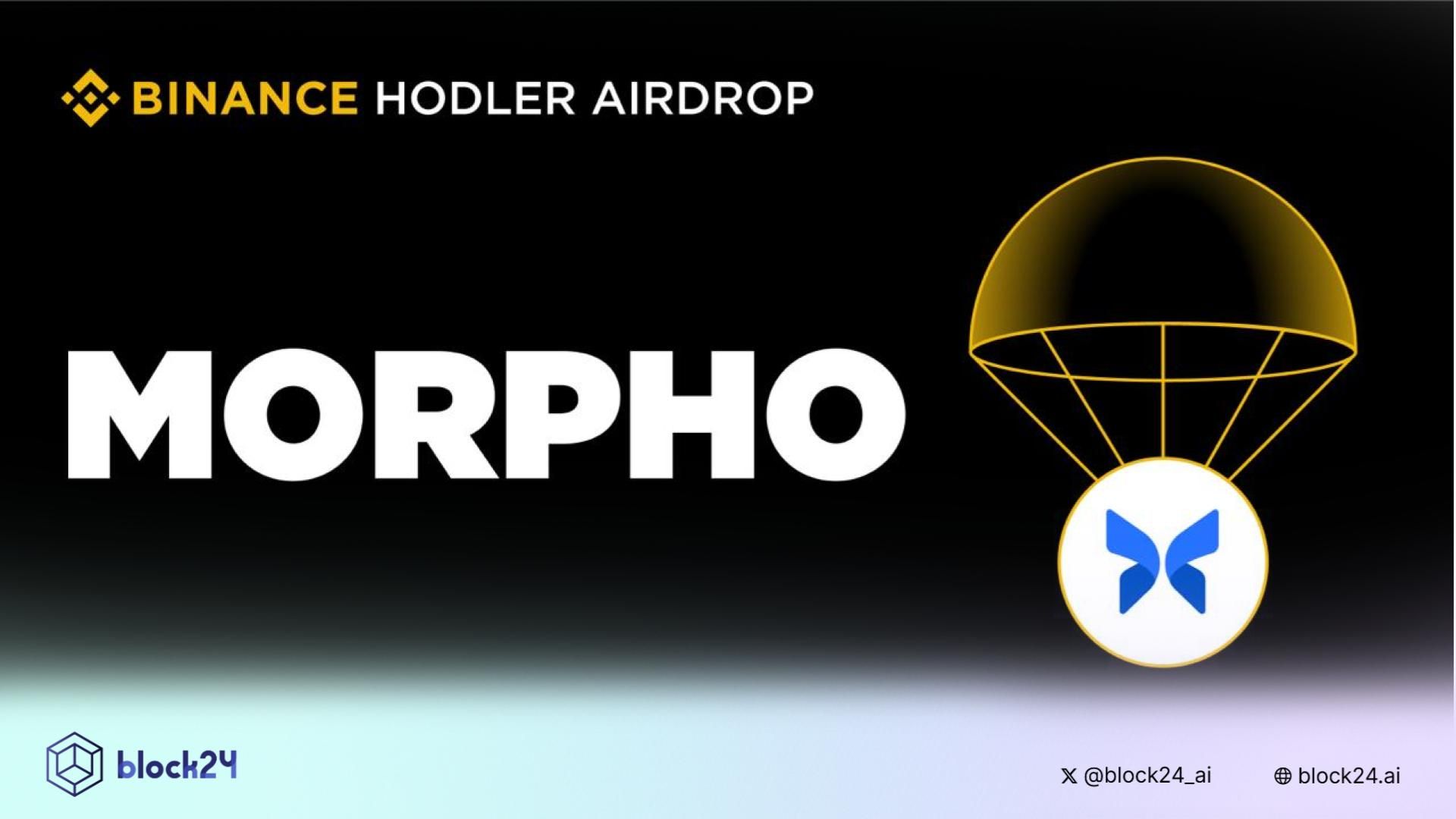 Binance ra mắt dự án HODLer Airdrops số 49: Morpho (MORPHO)