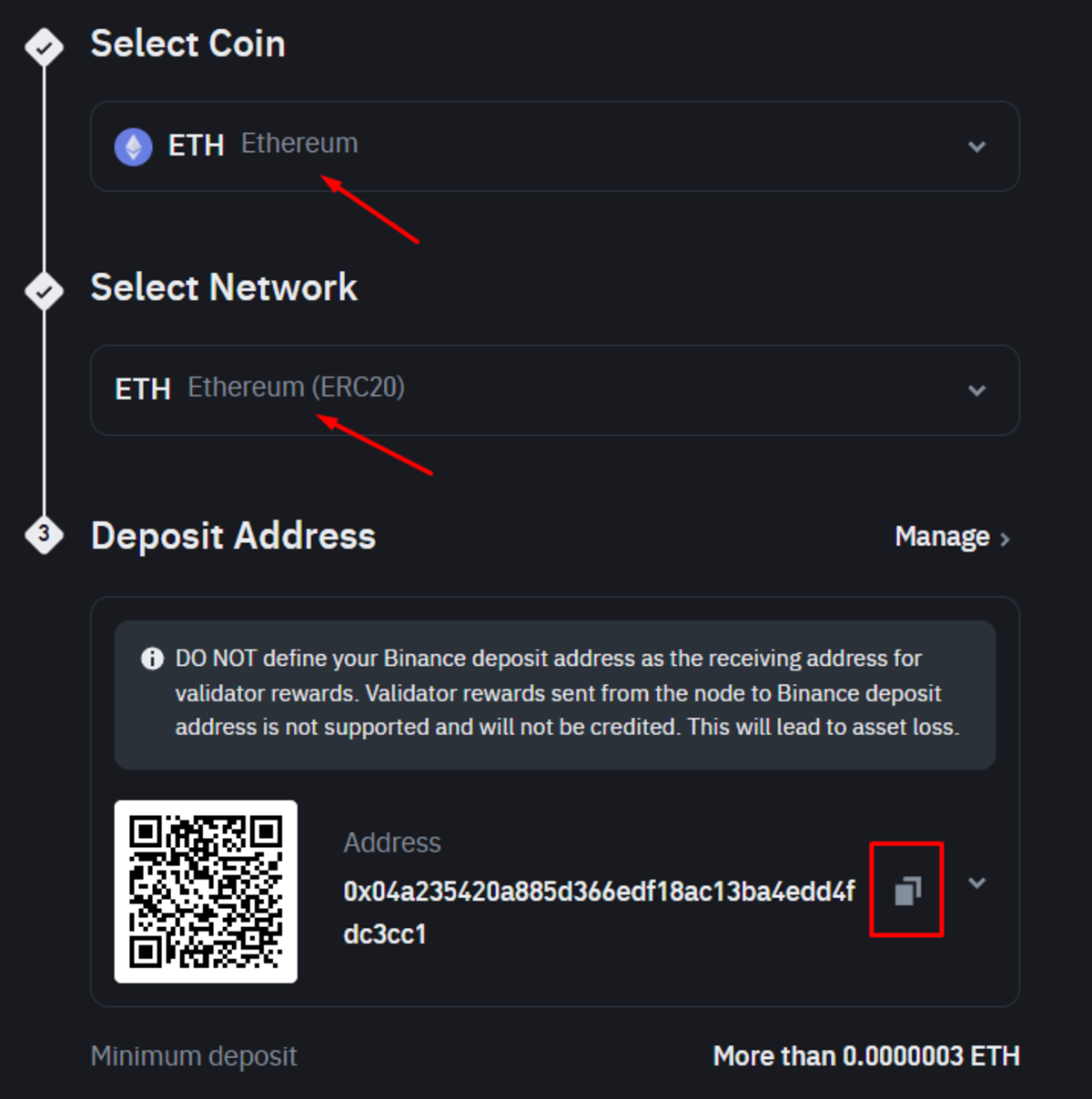 Setup các thông tin yêu cầu để rút tiền từ Binance
